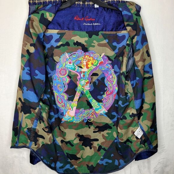 Robert Graham Limited Edition 147/270 Flip Cuff Embroidered Shirt Size XL - Picture 14 of 16